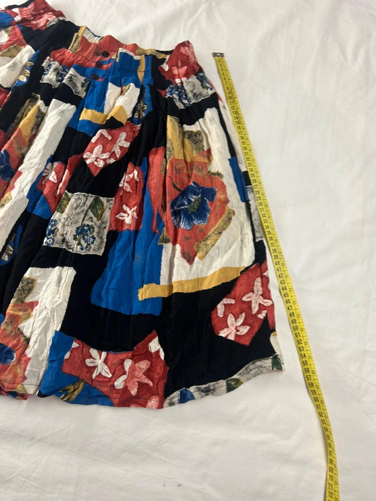Falda midi de viscosa 100% con estampado vinateb – photo 4
